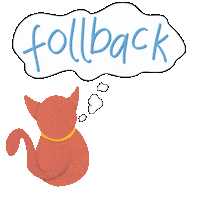 drawbytris cat instagram follow message Sticker