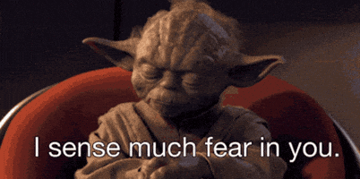Scared Star Wars GIF by slicedbread