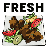 rostow wings chicken wings fresh food rostow food Sticker