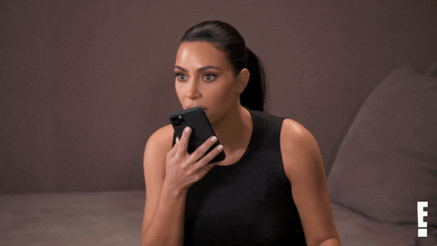 Kim Kardashian Reaction GIF by E!