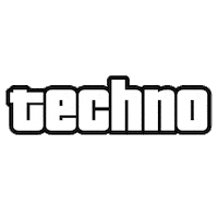 TechnoHabitsNicosia music party techno rave Sticker