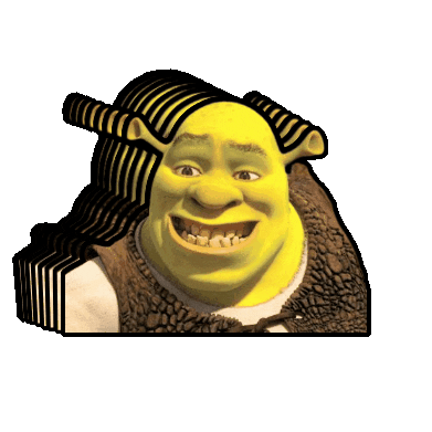 Aitechsy giphygifmaker dancing shrek trending shrek Sticker
