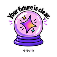 Crystal Ball Star Sticker by Elevon