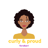 Afro Hair Curls Sticker by Flora & Curl
