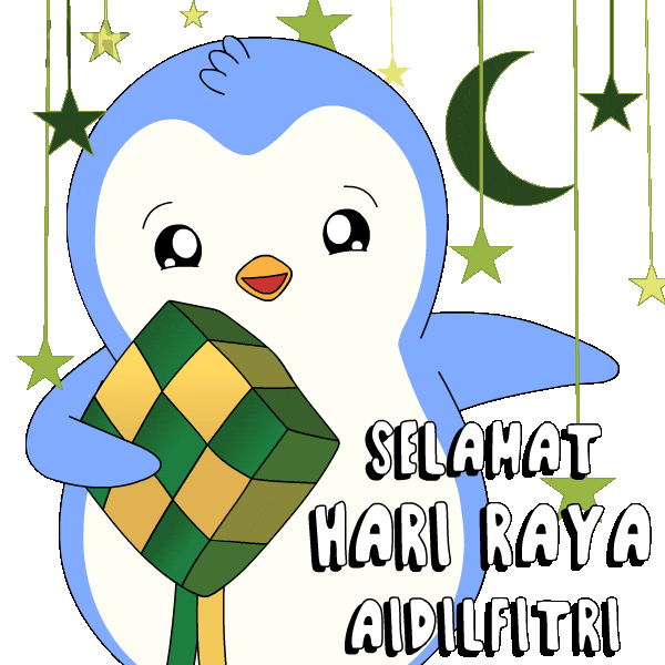 Pray Hari Raya Sticker by Pudgy Penguins