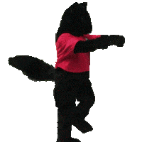 Mascot Squirrel Sticker by Haverford College