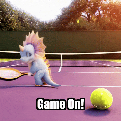 Game On Tennis GIF by Divineasaur