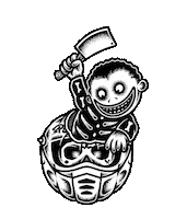 Halloween Headache Sticker by Rusty Butcher