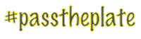 Pass The Plate Christmas Sticker by LisaPotterDixon