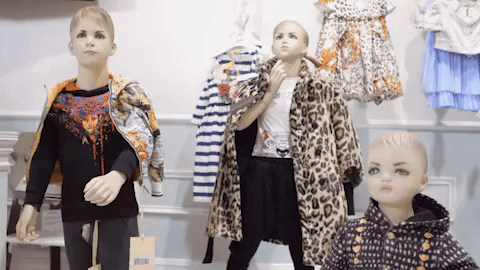 children mannequins GIF by MOST EXPENSIVEST