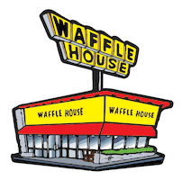 WaffleHouseOfficial waffle house wafflehouse wafflehousesign waffle house sign Sticker