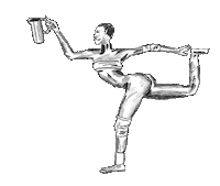 Posing Grace Jones Sticker by Wavy McSplash