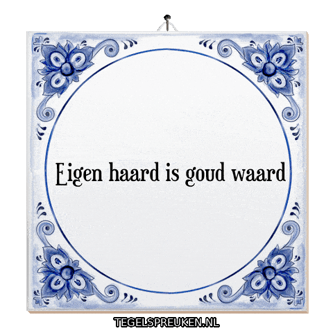 Comfort Wijsheid Sticker by Tegelspreuken.nl