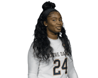 Notre Dame Hair Flip Sticker by Notre Dame Fighting Irish