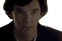 Sherlock Smile Sticker