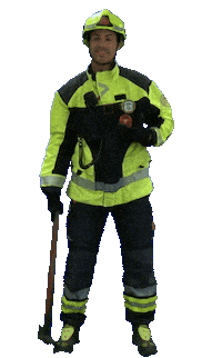 Valencia Axe Sticker by Valencia's City Council Firefighter Department