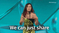 We can share
