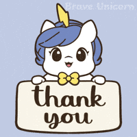 Thanks Thank You GIF by Brave Unicorn