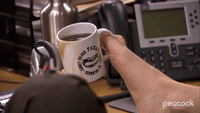 Dwight Spills the Coffee