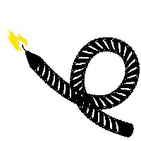 Festival Candle Sticker by Take Off Productions