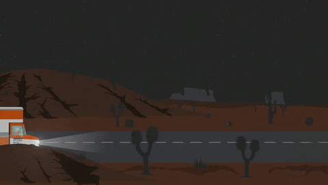 road driving GIF by South Park 