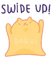 Cat Swipe Up Sticker by Olguioo