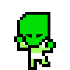 greenmangaming alien celebrating gamer jumping Sticker