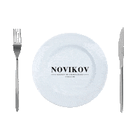 NovikovGroup restaurant plate ресторан тарелка Sticker
