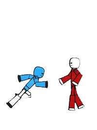 Watch Out Running Sticker by StikBot