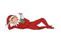 Merry Christmas Elf Sticker