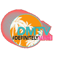 DEFINITELYMIAMITV miami miami beach south beach ocean drive Sticker