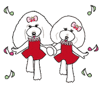 Charlotte Poodle Sticker