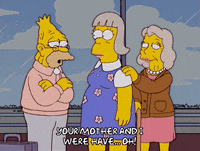 suspicious homer simpson GIF