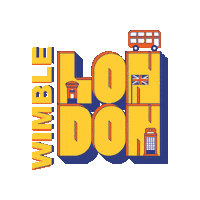 Happy London Sticker by Wimbledon LA