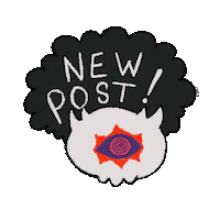 New Post Skull Sticker