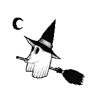 Moon Ghost Sticker