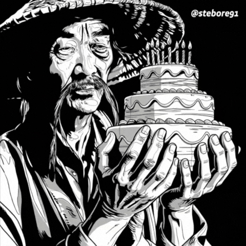 Birthday Cake Experimental Animation GIF