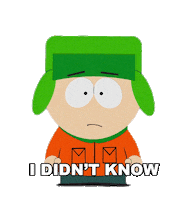 Kyle Broflovski Idk Sticker by South Park