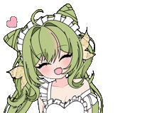 inannabell love happy green vtuber Sticker