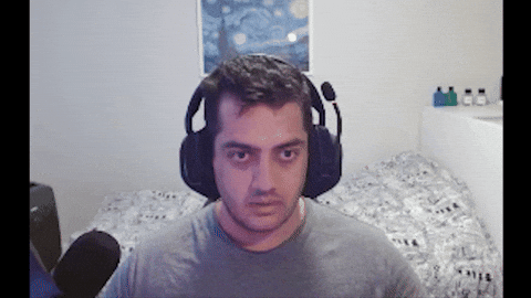 Scared Gamer GIF