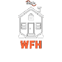 FlexJobs home house door window Sticker