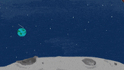 Outer Space Moon GIF