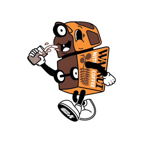WalnutNitroCoffee coffee cold brew walnut trike Sticker