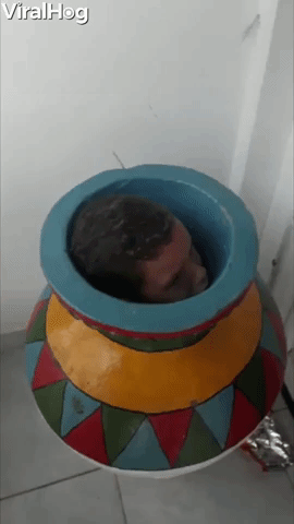 Curiosity Leads to Being Caught Inside Giant Jar