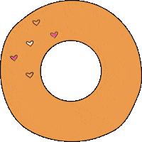 Eating Donut Sticker by Picaron Studio