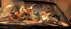 Driving On My Way GIF by TheBadGuysMovie