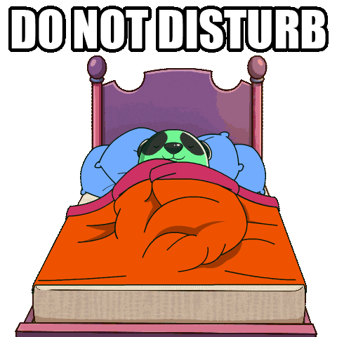 Relaxing Leave Me Alone Sticker by SuperVerse