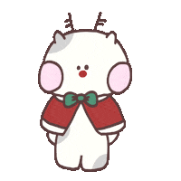 Santa Claus Cat Sticker