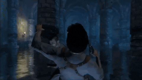 Squareblind giphygifmaker videogame nathan drake action games GIF