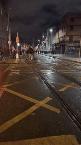 Irish Police Patrol Streets Amid Violent Protests